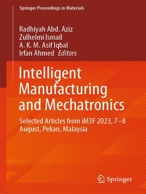 cover image of Intelligent Manufacturing and Mechatronics